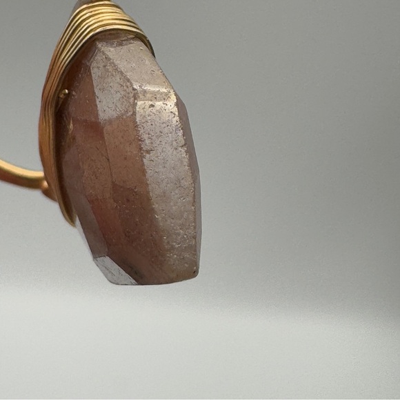 Bygone “Gemma Collection” Jasper Agate Earrings Gold Filled Sterling - Picture 5 of 7